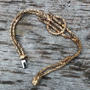 14k Gold Estate Tassel Bracelet Arrow Solid 12g